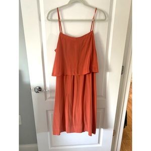 Madewell Silk Layered Midi Cami Dress